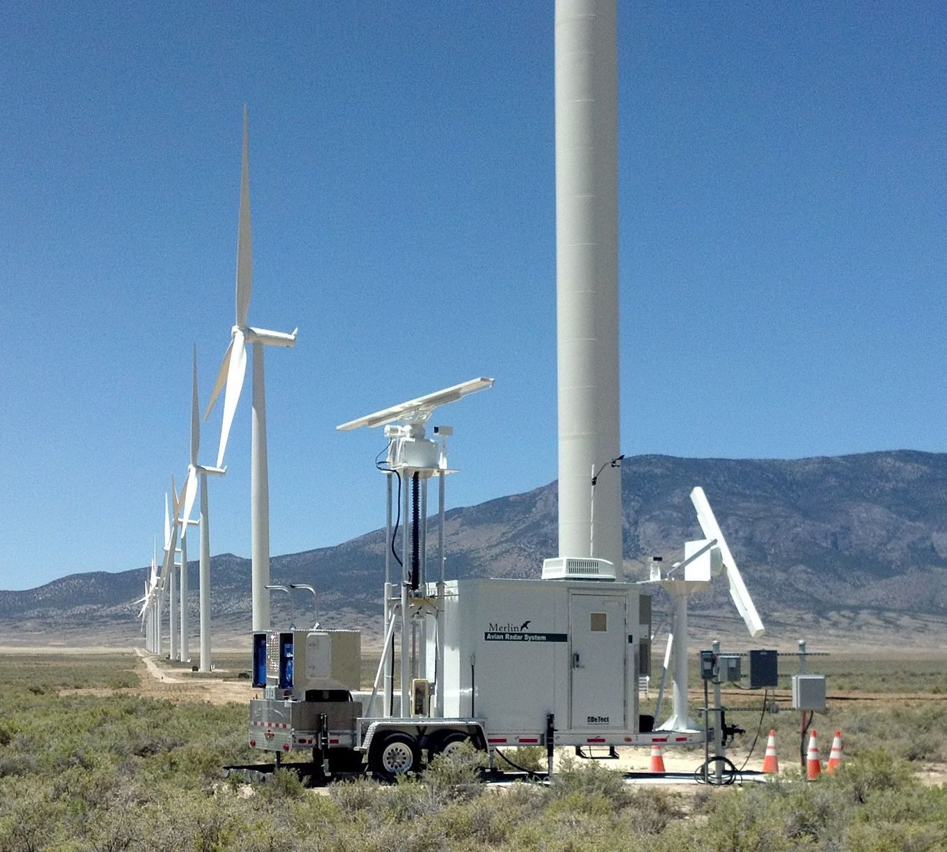 MERLIN Avian Radar Technology Installed on a Wind Farm